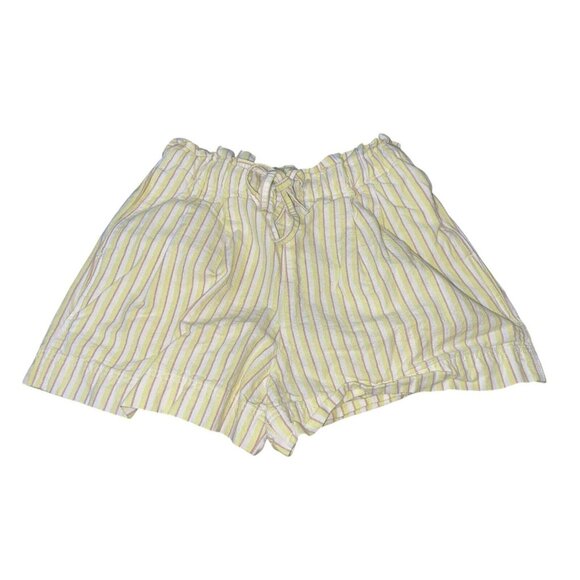 UNIQLO Women's Size XS Striped Cotton Linen Blend Shorts READ - Picture 3 of 9